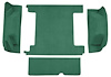 F9310914 1974-76 Ford Bronco w/ 2 Gas Tanks & Tailgate Lock; Cargo Area; Molded; Cutpile Carpet; Kit; Light Jade Green - image 1