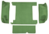 F9310939 1974-76 Ford Bronco w/ 2 Gas Tanks & Tailgate Lock; Cargo Area; Molded; Cutpile Carpet; Kit; Willow Green - image 1