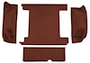 F9310975 1974-76 Ford Bronco w/ 2 Gas Tanks & Tailgate Lock; Cargo Area; Molded; Cutpile Carpet; Kit; Claret/Oxblood - image 1