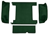 F9311013 1966-73 Ford Bronco w/ 2 Gas Tanks & Tailgate Lock Cargo Area; Loop Carpet; Kit; Dark Green - image 1