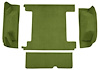 F9311019 1966-73 Ford Bronco w/ 2 Gas Tanks & Tailgate Lock Cargo Area; Loop Carpet; Kit; Moss Green - image 1