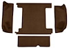 F9311030 1966-73 Ford Bronco w/ 2 Gas Tanks & Tailgate Lock Cargo Area; Loop Carpet; Kit; Dark Brown - image 1