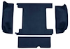 F9312112 1966-73 Ford Bronco w/ 1 Gas Tank & Tailgate Lock; Cargo Area; Loop Carpet; Kit; Dark Blue - image 1