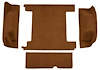 F9312118 1966-73 Ford Bronco w/ 1 Gas Tank & Tailgate Lock; Cargo Area; Loop Carpet; Kit; Dark Saddle - image 1