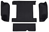 F9312201 1977 Ford Bronco w/ Tailgate Lock; Cargo Area; Molded; Cutpile Carpet; Kit; Black - image 1