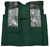 F9449213 1972-73 Ford Ranchero GT 4-Speed; Loop Carpet; Kit w/ 2; Black Inserts; Dark Green - image 1