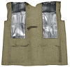 F9449244 1972-73 Ford Ranchero GT 4-Speed; Loop Carpet; Kit w/ 2; Black Inserts; Fawn Sandalwood - image 1