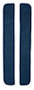 F9549912 1965-72 Ford F-Series 2-Piece Door Panel Insert Set w/ Cardboard - Loop - Dark Blue - image 1