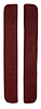F9549915 1965-72 Ford F-Series 2-Piece Door Panel Insert Set w/ Cardboard - Loop - Maroon - image 1