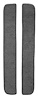 F9549947 1965-72 Ford F-Series 2-Piece Door Panel Insert Set w/ Cardboard - Loop - Gunmetal Gray - image 1