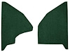 F9551413 1973 Ford F-Series Kick Panel Inserts w/ Mass Backing - Loop - Dark Green - image 1