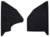 F9551501 1974-79 Ford F-Series Kick Panel Inserts w/ Mass Backing - Cutpile - Black - image 1