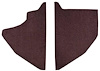 F9551515 1974-79 Ford F-Series Kick Panel Inserts w/ Mass Backing - Cutpile - Maroon