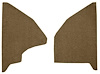 F9551518 1974-79 Ford F-Series Kick Panel Inserts w/ Mass Backing - Cutpile - Dark Saddle - image 1