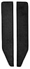 F9551701 1973 Ford F-Series Truck; Door Panel Carpet Insert Set; Loop Carpet; Black; LH and RH - image 1