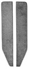 F9551947 1974-79 F-Series Truck; 1978-79 Bronco; Door Panel Carpet Inserts; Cutpile Carpet; Dark Gray; LH and RH - image 1