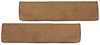 F9552769 1948-52 Ford F-Series 2-Piece Door Panel Insert Set w/o Cardboard; Loop Carpet; Kit; Medium Saddle - image 1