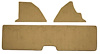 F9558305 1978-79 Ford Bronco; Tailgate Cover and Kick Panel Accessory Carpet Kit; Cutpile With Mass Backing; Gold - image 1
