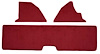 F9558321 1978-79 Ford Bronco; Tailgate Cover and Kick Panel Accessory Carpet Kit; Cutpile With Mass Backing; Oxblood - image 1