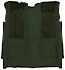 F9600613 1972-73 Ford Torino GT 2-Door Automatic; Loop Carpet; Kit w/ 2 Dark Green Inserts; Dark Green - image 1