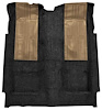 F9601001 1972-73 Ford Torino GT 2-Door Automatic; Loop Carpet; Kit w/ 2 Fawn Inserts; Black - image 1
