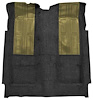 F9601101 1973 Ford Torino GT 2-Door Hardtop Automatic; Loop Carpet; Kit w/ 2 Ivy Gold Inserts; Black - image 1