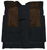F9602001 1972-73 Ford Torino GT 2-Door 4-Speed; Loop Carpet; Kit w/ 2 Dark Brown Inserts; Black - image 1