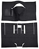 F9738001 1962 Ford Fairlane 2-Door Coupe Bucket Seat w/ Console Cut & Sewn; Loop Carpet; Kit; Black - image 1
