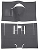 F9738047 1962 Ford Fairlane 2-Door Coupe Bucket Seat w/ Console Cut & Sewn; Loop Carpet; Kit; Gunmetal Gray - image 1