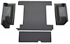 F9759001 1966-76 Ford Bronco w/ 1 Gas Tank & Tailgate Lock - Cargo Area Vinyl Flooring Kit - Black - image 1