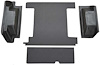 F9759101 1966-76 Ford Bronco w/ 2 Gas Tanks & Tailgate Lock - Cargo Area Vinyl Flooring Kit - Black - image 1