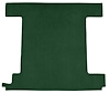 F9762213 1966-73 Ford Bronco w/ 1 Gas Tank; Back Panel; Loop Carpet; Kit; Dark Green - image 1