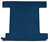F9762308 1974-76 Ford Bronco w/ 1 Gas Tank; Back Panel; Molded; Cutpile Carpet; Kit; Blue - image 1