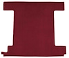 F9762315 1974-76 Ford Bronco w/ 1 Gas Tank; Back Panel; Molded; Cutpile Carpet; Kit; Maroon - image 1