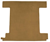 F9762337 1974-76 Ford Bronco w/ 1 Gas Tank; Back Panel; Molded; Cutpile Carpet; Kit; Buckskin - image 1