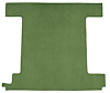 F9762339 1974-76 Ford Bronco w/ 1 Gas Tank; Back Panel; Molded; Cutpile Carpet; Kit; Willow Green - image 1
