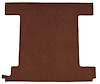 F9762375 1974-76 Ford Bronco w/ 1 Gas Tank; Back Panel; Molded; Cutpile Carpet; Kit; Claret/Oxblood - image 1