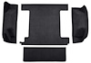 F9762601 1966-73 Ford Bronco w/ 1 Gas Tank w/o Tailgate Lock; Cargo Area; Loop Carpet; Kit; Black - image 1