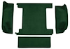 F9762613 1966-73 Ford Bronco w/ 1 Gas Tank w/o Tailgate Lock; Cargo Area; Loop Carpet; Kit; Dark Green - image 1