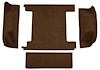 F9762630 1966-73 Ford Bronco w/ 1 Gas Tank w/o Tailgate Lock; Cargo Area; Loop Carpet; Kit; Dark Brown - image 1