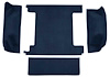 F9762912 1966-73 Ford Bronco w/ 2 Gas Tanks w/o Tailgate Lock; Cargo Area; Loop Carpet; Kit; Dark Blue - image 1