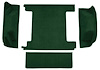 F9762913 1966-73 Ford Bronco w/ 2 Gas Tanks w/o Tailgate Lock; Cargo Area; Loop Carpet; Kit; Dark Green - image 1