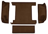 F9762930 1966-73 Ford Bronco w/ 2 Gas Tanks w/o Tailgate Lock; Cargo Area; Loop Carpet; Kit; Dark Brown - image 1