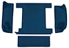 F9763108 1974-76 Ford Bronco w/ 1 Gas Tank w/o Tailgate Lock; Cargo Area; Molded; Cutpile Carpet; Kit; Blue - image 1