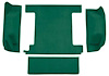 F9763114 1974-76 Ford Bronco w/ 1 Gas Tank w/o Tailgate Lock; Cargo Area; Molded; Cutpile Carpet; Kit; Light Jade Green - image 1