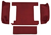 F9763115 1974-76 Ford Bronco w/ 1 Gas Tank w/o Tailgate Lock; Cargo Area; Molded; Cutpile Carpet; Kit; Maroon - image 1
