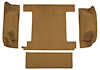 F9763137 1974-76 Ford Bronco w/ 1 Gas Tank w/o Tailgate Lock; Cargo Area; Molded; Cutpile Carpet; Kit; Buckskin - image 1