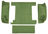 F9763139 1974-76 Ford Bronco w/ 1 Gas Tank w/o Tailgate Lock; Cargo Area; Molded; Cutpile Carpet; Kit; Willow Green - image 1