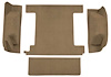 F9763144 1974-76 Ford Bronco w/ 1 Gas Tank w/o Tailgate Lock; Cargo Area; Molded; Cutpile Carpet; Kit; Sandalwood - image 1