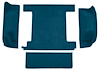 F9763153 1974-76 Ford Bronco w/ 1 Gas Tank w/o Tailgate Lock; Cargo Area; Molded; Cutpile Carpet; Kit; Dark Blue - image 1